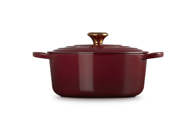 Cast Iron Signature Round CasseroleGarnet image number 3